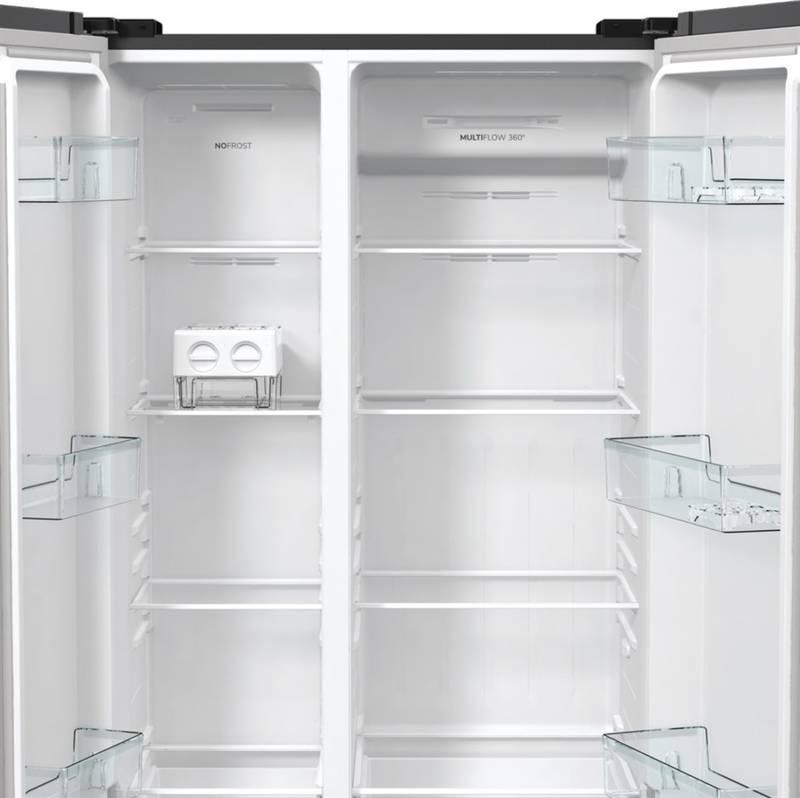 Americká lednice Gorenje Advanced Line NRR9185EABXL černá nerez