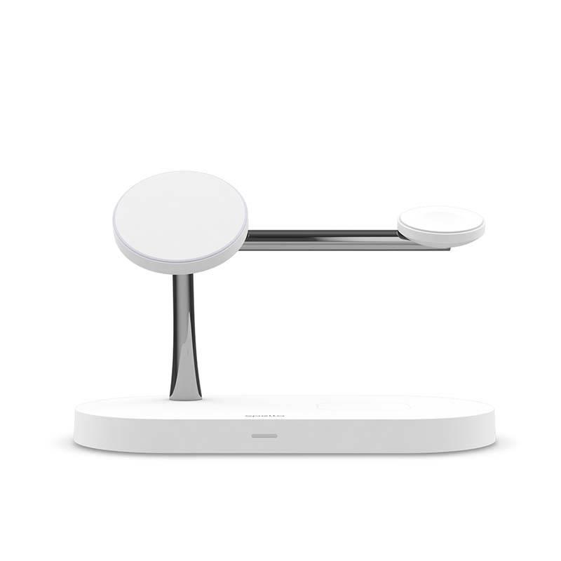 Bezdrátová nabíječka Spello by Epico 3in1 Magnetic Wireless Charging Stand bílá, Bezdrátová, nabíječka, Spello, by, Epico, 3in1, Magnetic, Wireless, Charging, Stand, bílá