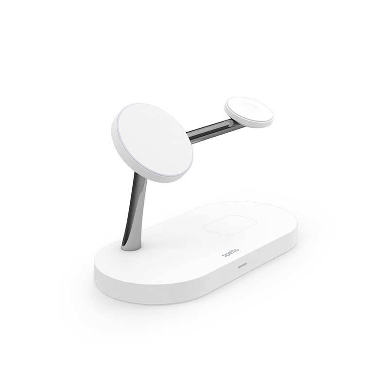 Bezdrátová nabíječka Spello by Epico 3in1 Magnetic Wireless Charging Stand bílá, Bezdrátová, nabíječka, Spello, by, Epico, 3in1, Magnetic, Wireless, Charging, Stand, bílá