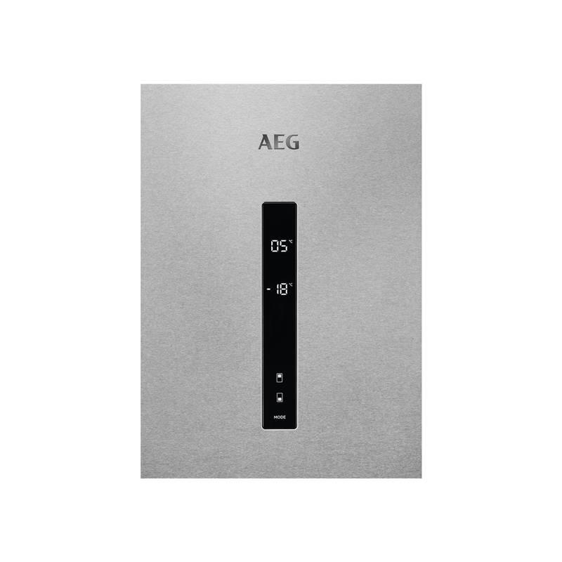 Chladnička s mrazničkou AEG RCB736E7MX šedá