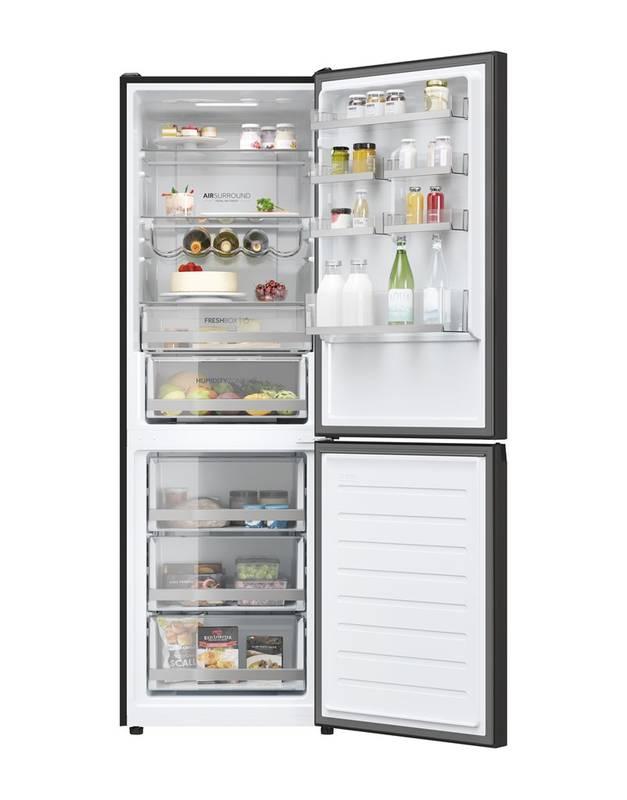 Chladnička s mrazničkou Haier HDW3618DNPB černá