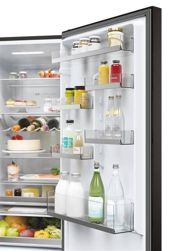 Chladnička s mrazničkou Haier HDW3618DNPB černá