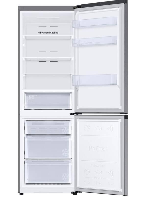 Chladnička s mrazničkou Samsung RB34C670DSA EF stříbrná