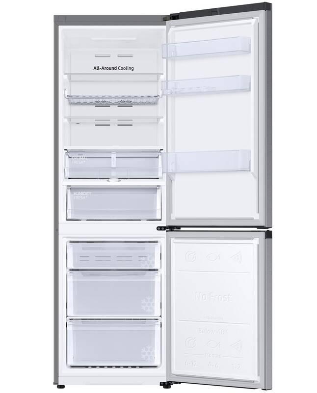 Chladnička s mrazničkou Samsung RB34C675DSA EF stříbrná