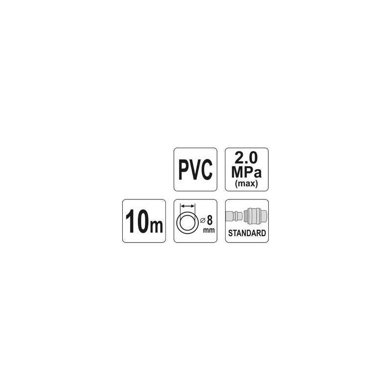 Hadice YATO YT-24220 PVC 8mm, 10m, Hadice, YATO, YT-24220, PVC, 8mm, 10m