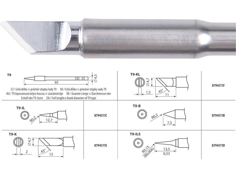 Hrot pájecí EXTOL 8794511F T9-KL