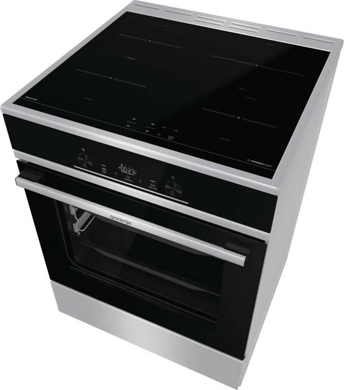 Indukční sporák Gorenje Advanced Line GEITS6E71PBG nerez