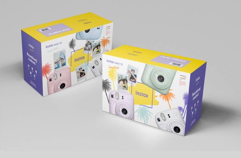 Instantní fotoaparát Fujifilm Instax mini 12 20 papírů fotoalbum zelený