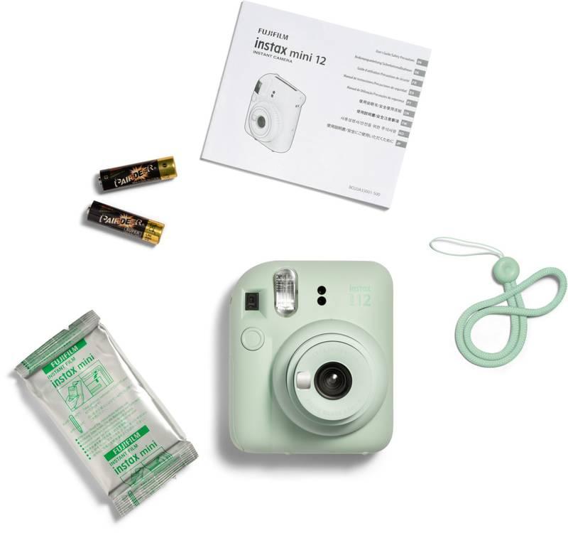 Instantní fotoaparát Fujifilm Instax mini 12 20 papírů fotoalbum zelený