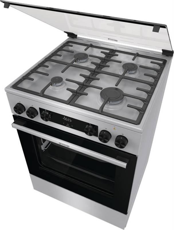 Kombinovaný sporák Gorenje Advanced Line GKS6C70XF bílý, Kombinovaný, sporák, Gorenje, Advanced, Line, GKS6C70XF, bílý