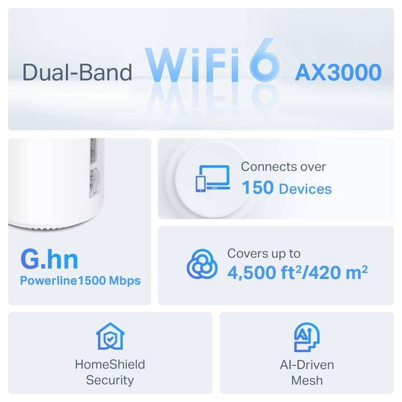 Komplexní Wi-Fi systém TP-Link Deco PX50 bílý, Komplexní, Wi-Fi, systém, TP-Link, Deco, PX50, bílý