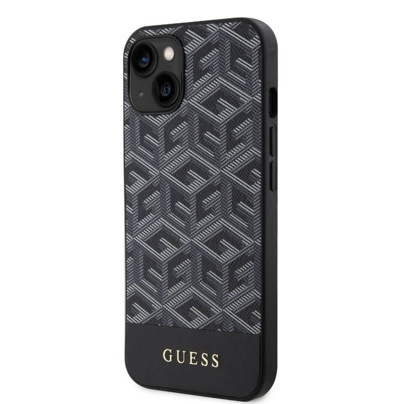 Kryt na mobil Guess PU G Cube MagSafe na Apple iPhone 13 černý, Kryt, na, mobil, Guess, PU, G, Cube, MagSafe, na, Apple, iPhone, 13, černý