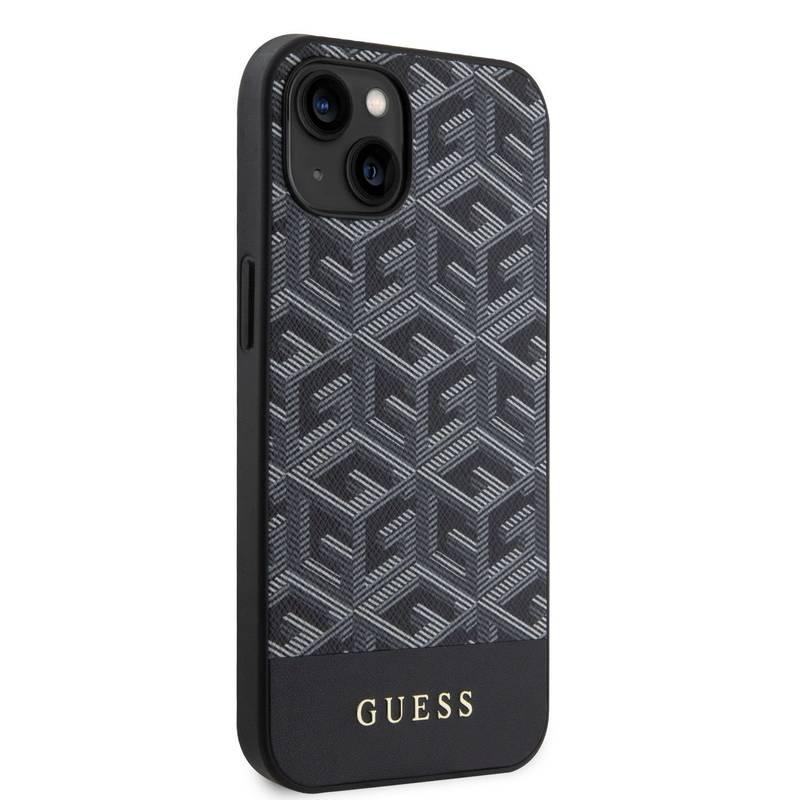 Kryt na mobil Guess PU G Cube MagSafe na Apple iPhone 14 černý, Kryt, na, mobil, Guess, PU, G, Cube, MagSafe, na, Apple, iPhone, 14, černý