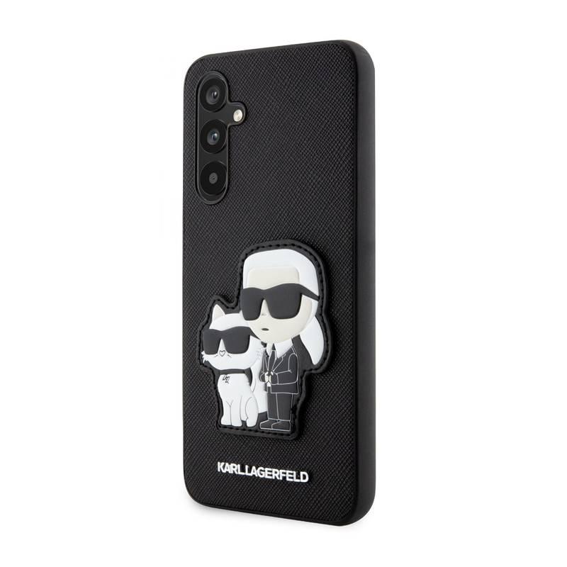 Kryt na mobil Karl Lagerfeld PU Saffiano Karl and Choupette NFT na Samsung Galaxy A34 5G černý