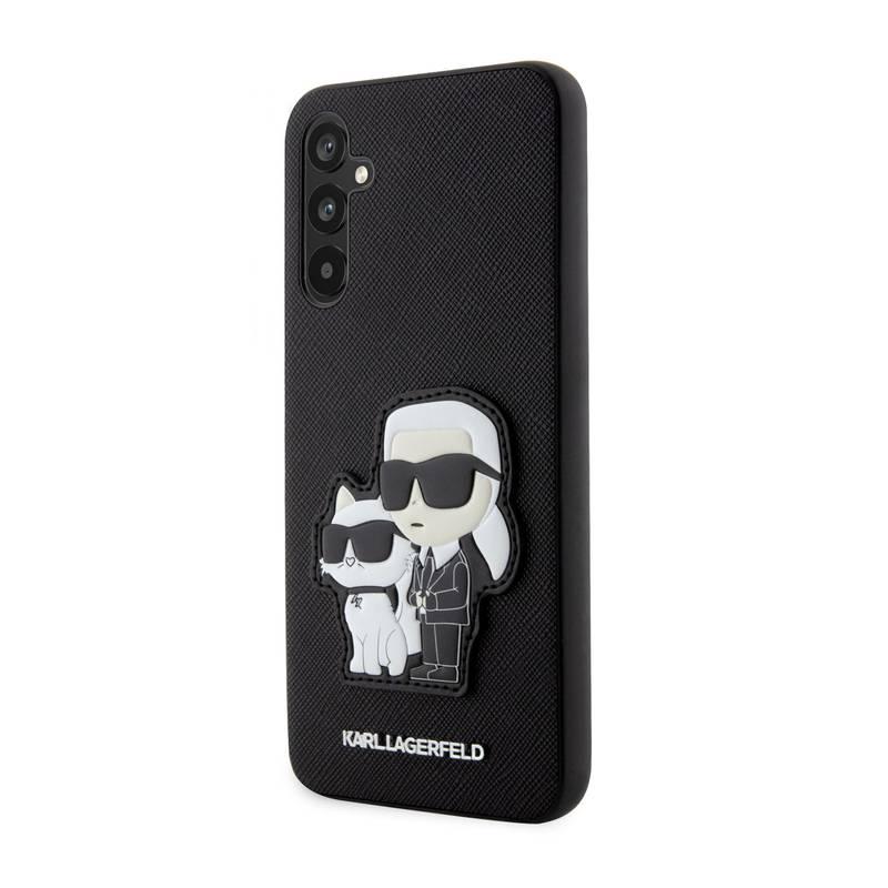 Kryt na mobil Karl Lagerfeld PU Saffiano Karl and Choupette NFT na Samsung Galaxy A54 5G černý