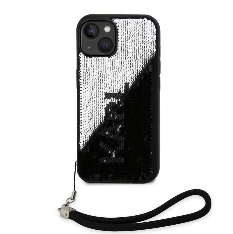 Kryt na mobil Karl Lagerfeld Sequins Reversible na Apple iPhone 13 černý stříbrný