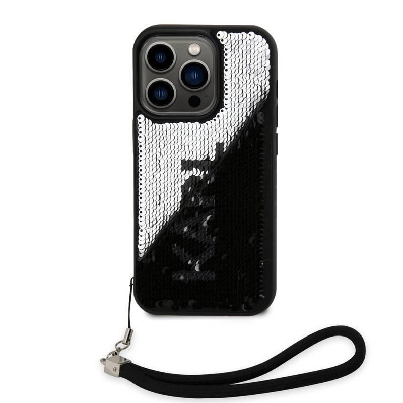 Kryt na mobil Karl Lagerfeld Sequins Reversible na Apple iPhone 14 Pro černý stříbrný, Kryt, na, mobil, Karl, Lagerfeld, Sequins, Reversible, na, Apple, iPhone, 14, Pro, černý, stříbrný