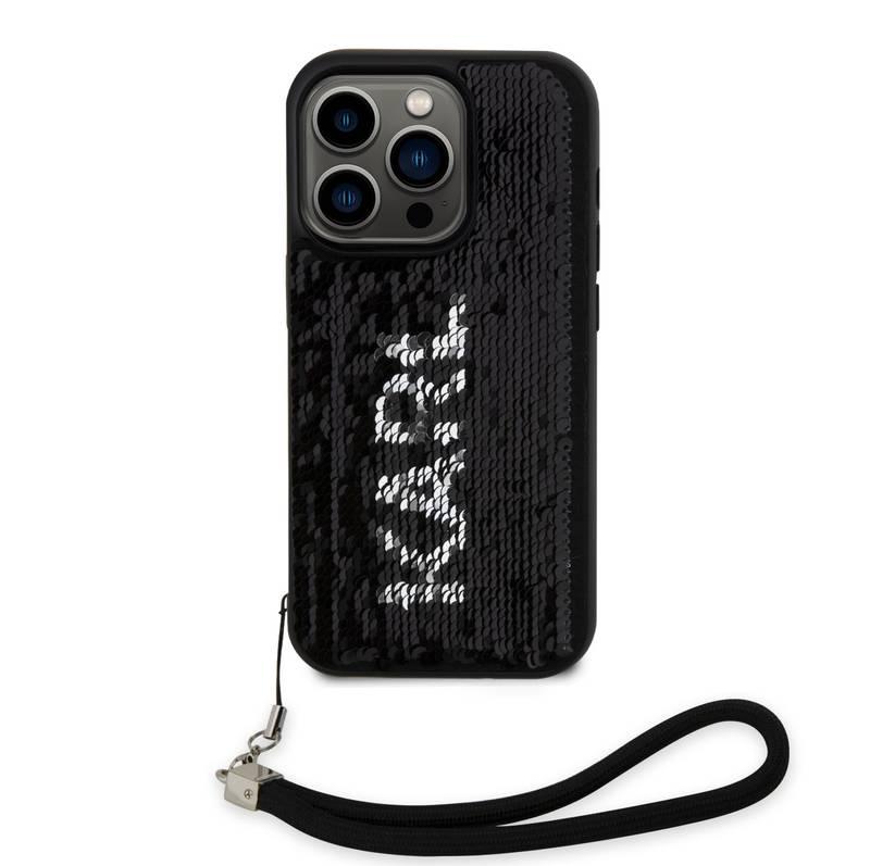 Kryt na mobil Karl Lagerfeld Sequins Reversible na Apple iPhone 14 Pro Max černý stříbrný, Kryt, na, mobil, Karl, Lagerfeld, Sequins, Reversible, na, Apple, iPhone, 14, Pro, Max, černý, stříbrný