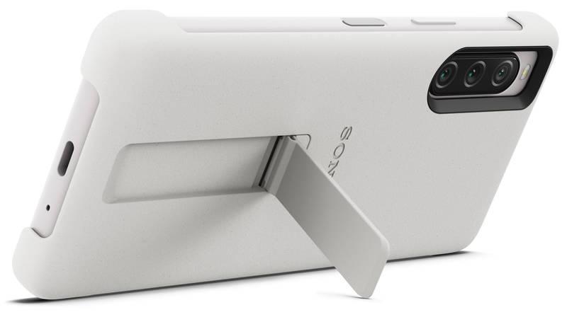 Kryt na mobil Sony Xperia 10 V 5G Stand Cover bílý