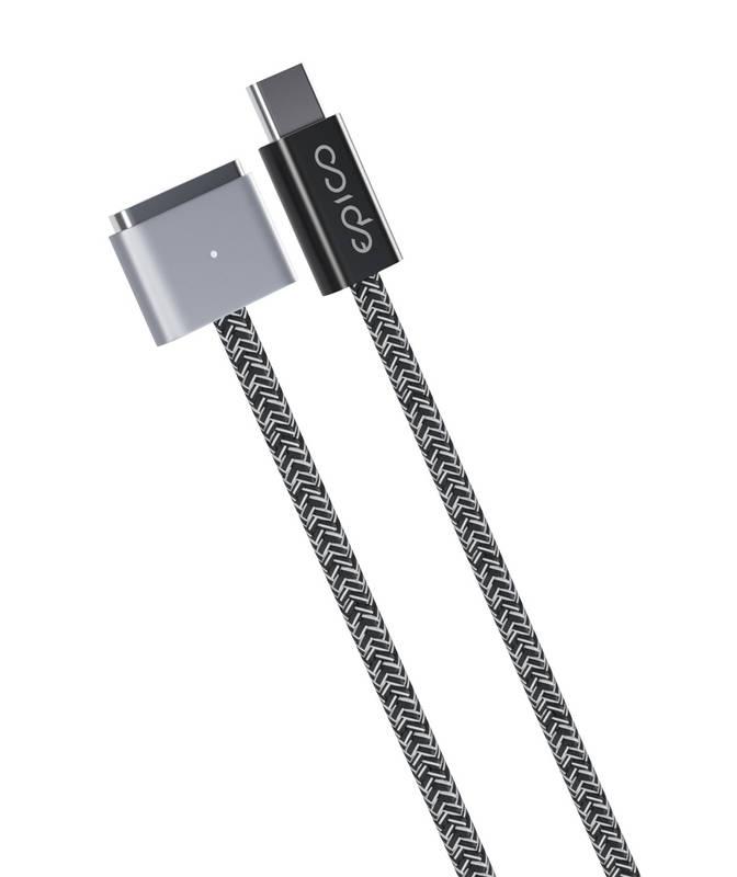 Nabíjecí kabel Epico USB-C MagSafe 3, 140W, 2m šedý