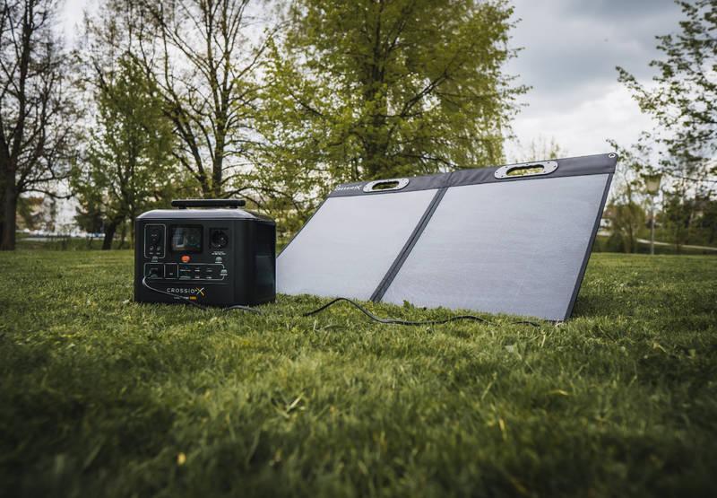Nabíjecí stanice Crossio LifePower 1000 solární panel 100W černá