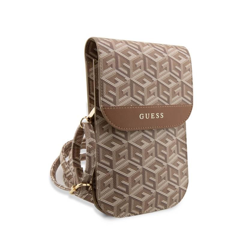 Pouzdro na mobil Guess PU G Cube Phone Bag hnědé