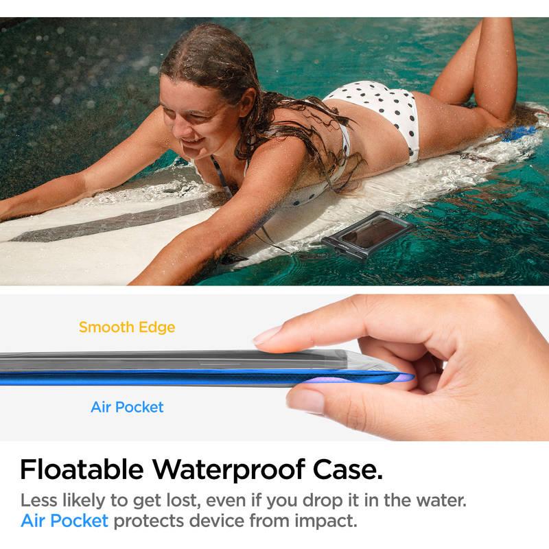 Pouzdro na mobil sportovní Spigen Aqua Shield WaterProof Floating Case A610 černé