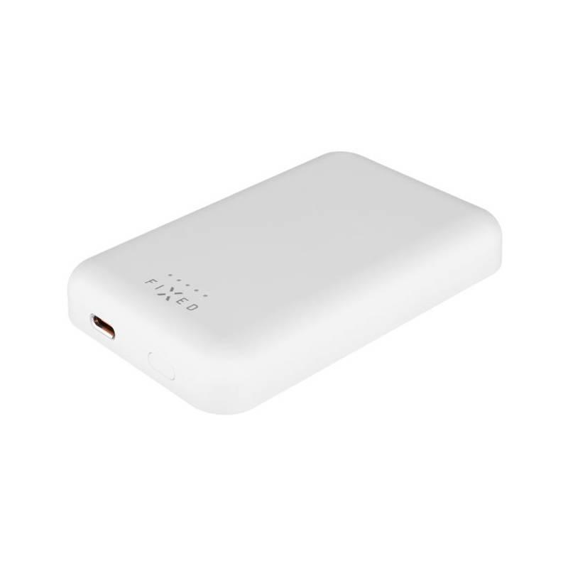 Powerbank FIXED MagZen s bezdrátovým nabíjením a podporou Magsafe, 6 000 mAh bílá, Powerbank, FIXED, MagZen, s, bezdrátovým, nabíjením, a, podporou, Magsafe, 6, 000, mAh, bílá