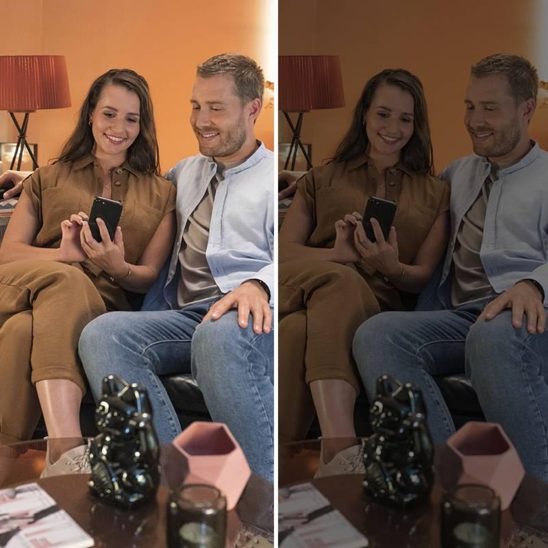 Stropní svítidlo Hama SMART Wi-Fi Glitzer, čtvercové, 27 cm