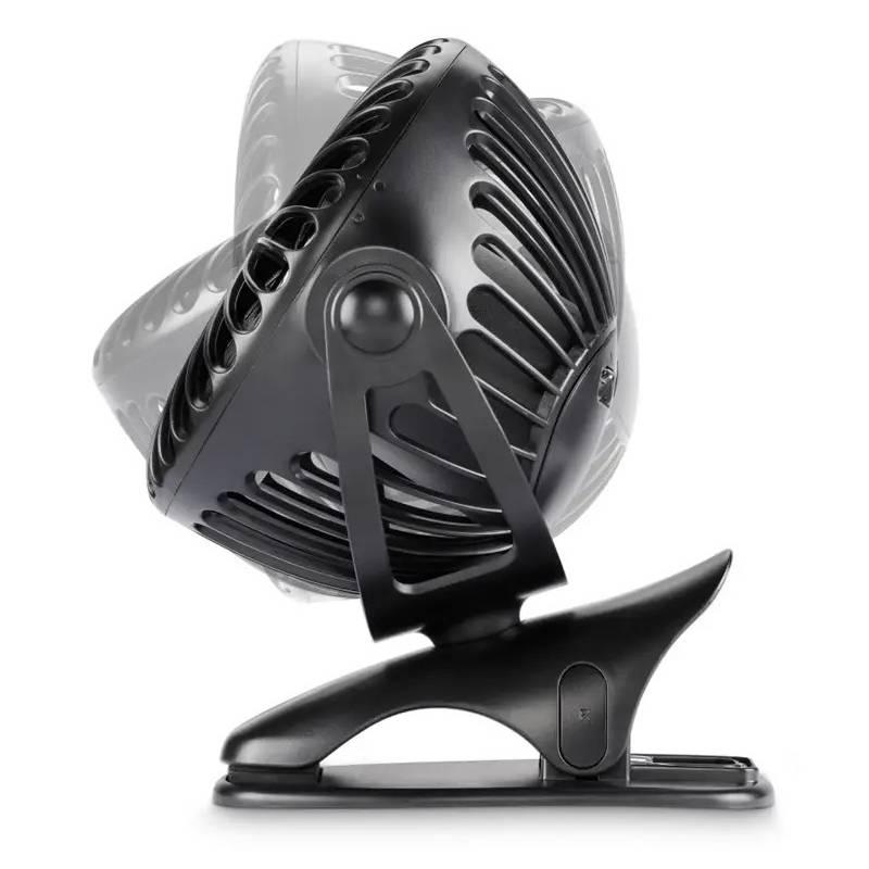 Ventilátor Hama stolní, USB, s klipem, 3 rychlosti černý