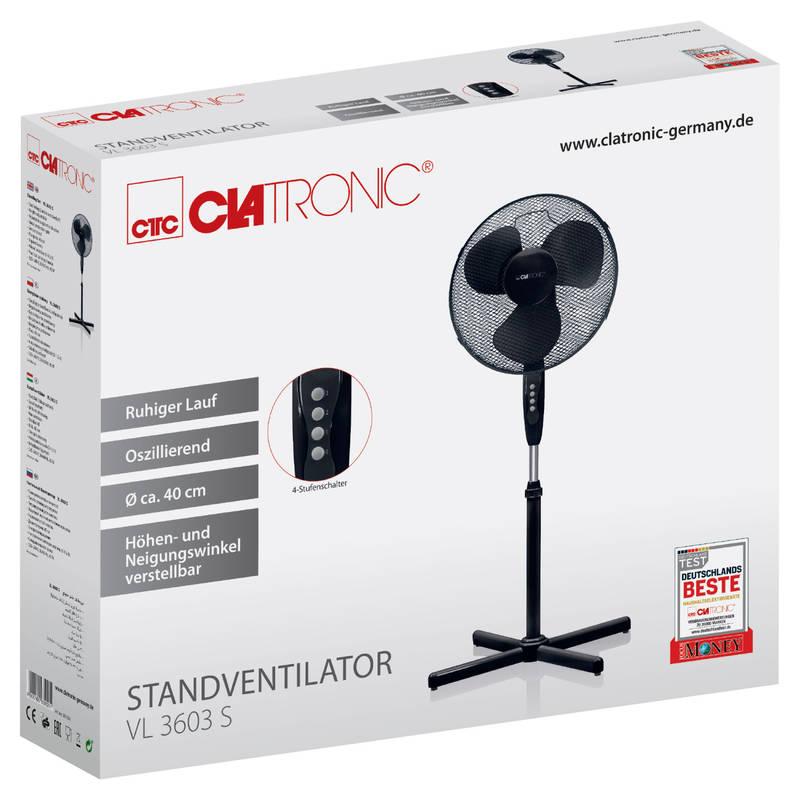 Ventilátor stojanový Clatronic VL 3603 BK černý