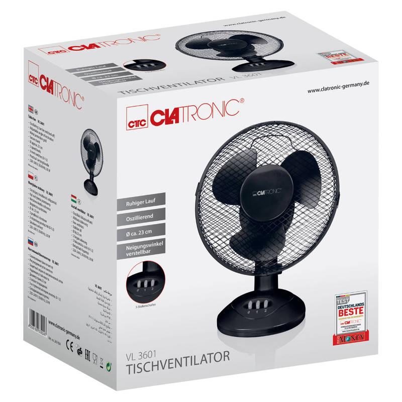 Ventilátor stolní Clatronic VL 3601 BK černý