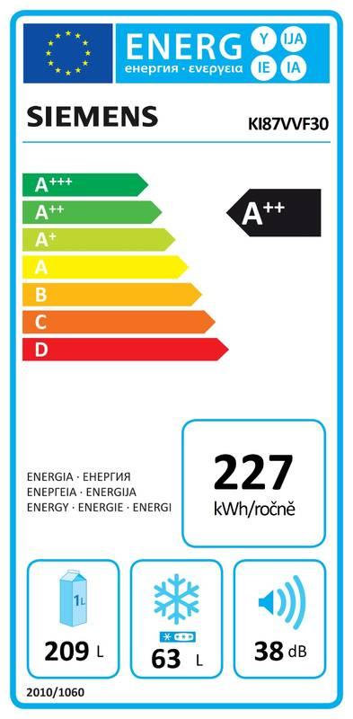Chladnička s mrazničkou Siemens KI87VVF30 bílá