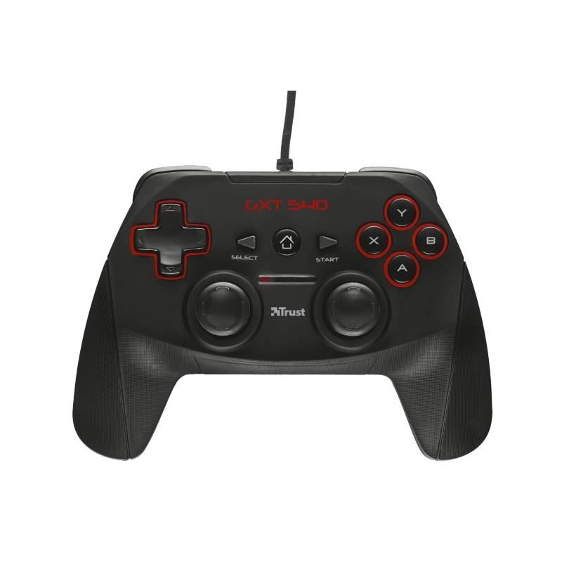 Gamepad Trust GXT 540 Wired pro PC, PS3 černý