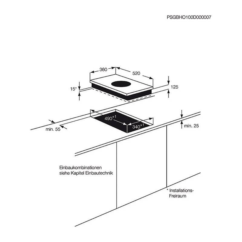 Indukční varná deska AEG Mastery HC451501EB černá