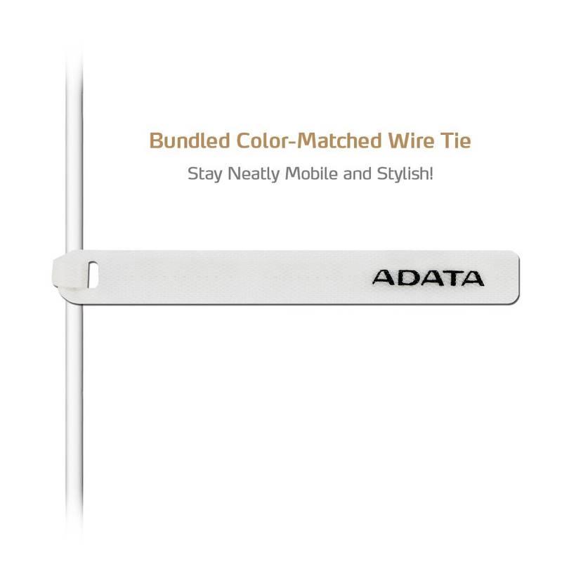 Kabel ADATA Sync & Charge USB Lightning, 1m, MFi bílý