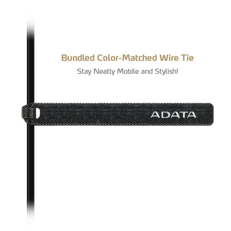 Kabel ADATA Sync & Charge USB Lightning, 1m, MFi černý
