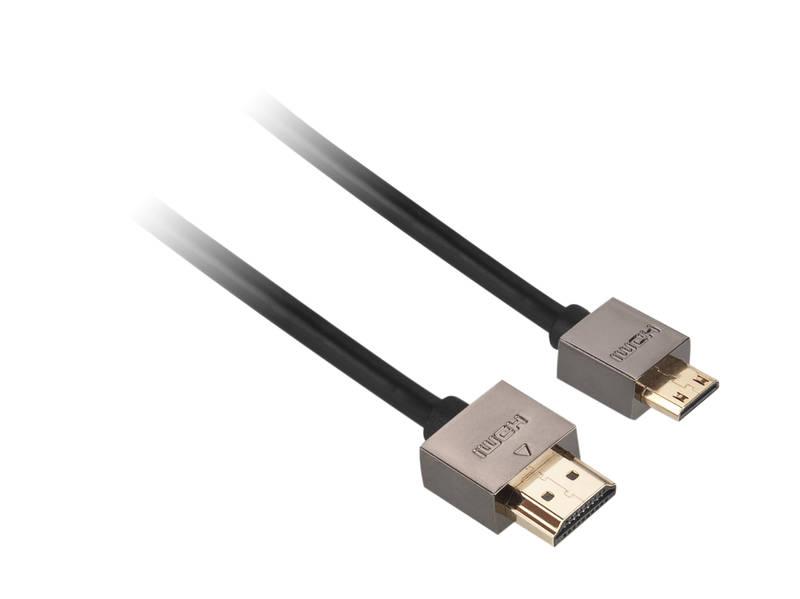 Kabel GoGEN HDMI HDMI mini, 1,5m, v1.4, pozlacený, High speed, s ethernetem černý, Kabel, GoGEN, HDMI, HDMI, mini, 1,5m, v1.4, pozlacený, High, speed, s, ethernetem, černý