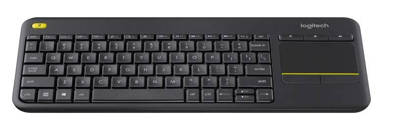 Klávesnice Logitech Wireless Keyboard K400 Plus, CZ SK černá, Klávesnice, Logitech, Wireless, Keyboard, K400, Plus, CZ, SK, černá