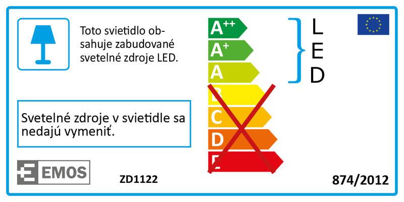 LED panel EMOS kruh, 120 x 21 mm, 6W, 360 lm bílý