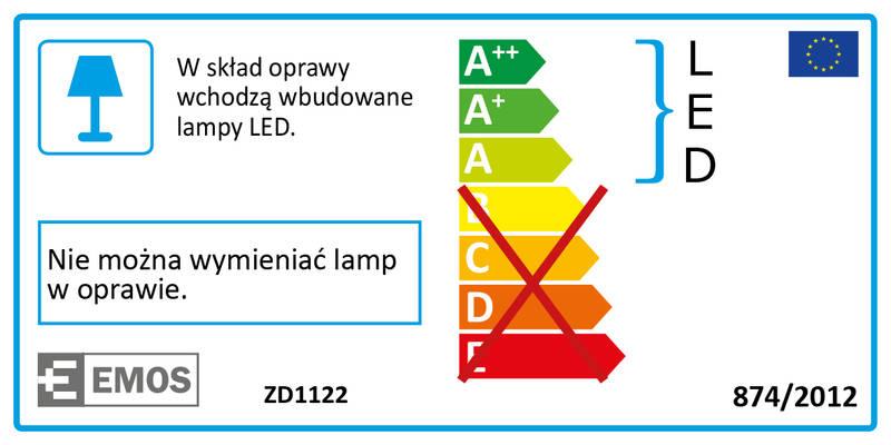 LED panel EMOS kruh, 120 x 21 mm, 6W, 360 lm bílý