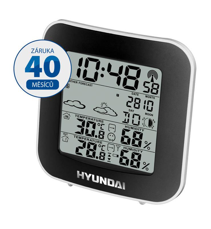 Meteorologická stanice Hyundai WS 8236 černá stříbrná, Meteorologická, stanice, Hyundai, WS, 8236, černá, stříbrná