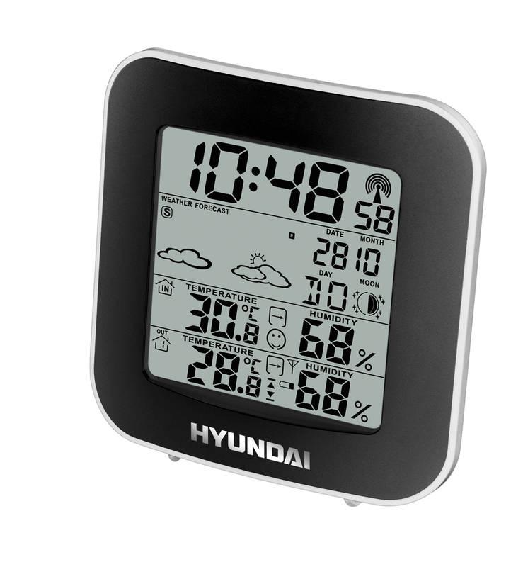 Meteorologická stanice Hyundai WS 8236 černá stříbrná, Meteorologická, stanice, Hyundai, WS, 8236, černá, stříbrná