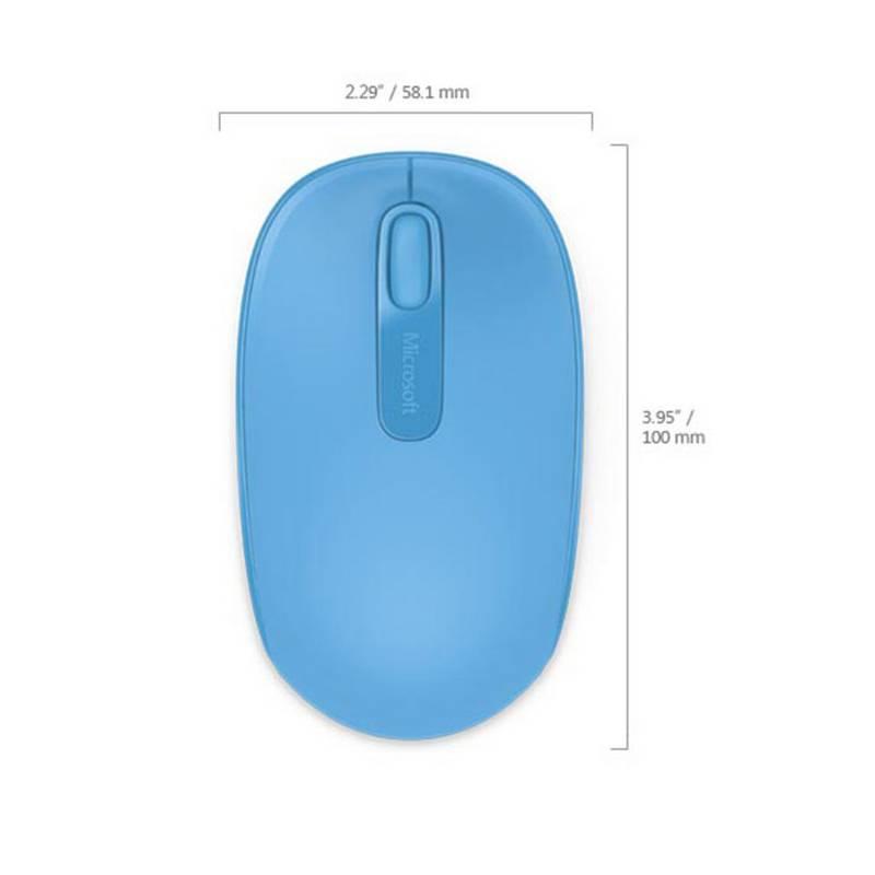 Myš Microsoft Wireless Mobile Mouse 1850 Cyan modrá