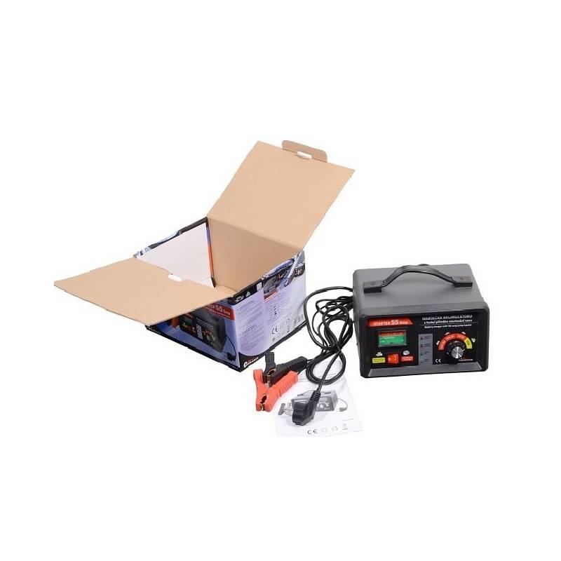 Nabíječka autobaterií Compass s funkcí STARTER 55A