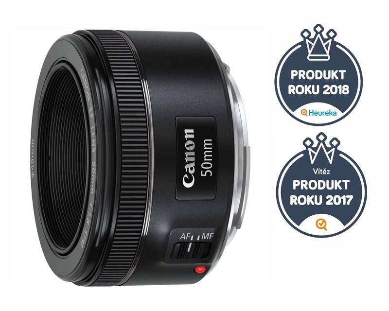 Objektiv Canon EF 50 mm f 1.8 STM černý