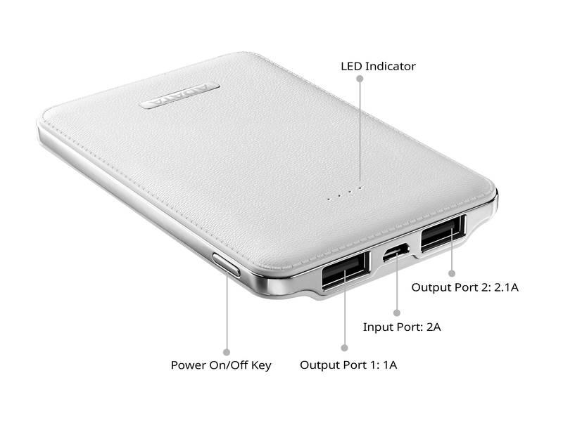 Powerbank ADATA PV120 5100mAh bílá