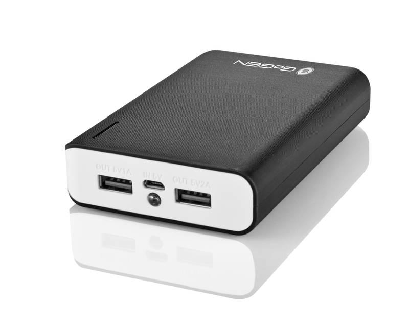 Powerbank GoGEN 10000mAh černá bílá