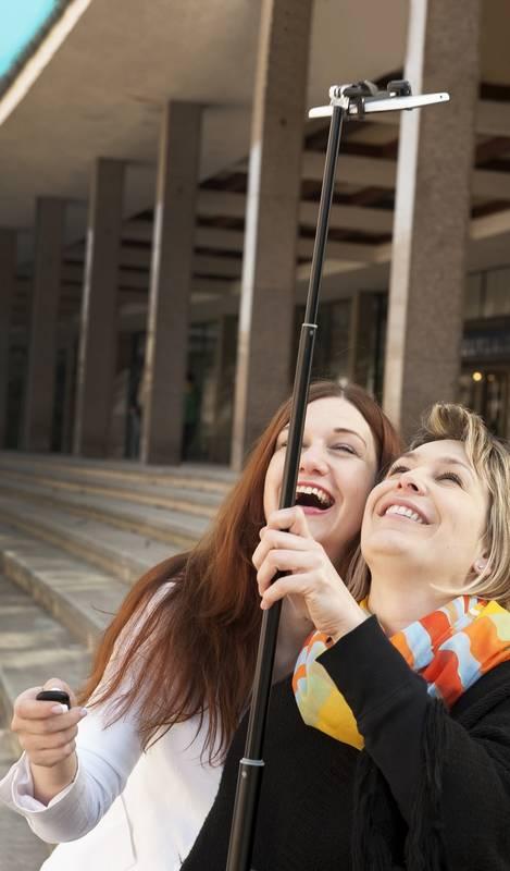 Selfie tyč GoGEN 4 teleskopická, bluetooth černá