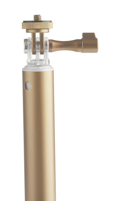 Selfie tyč GoGEN 4 teleskopická, bluetooth zlatá